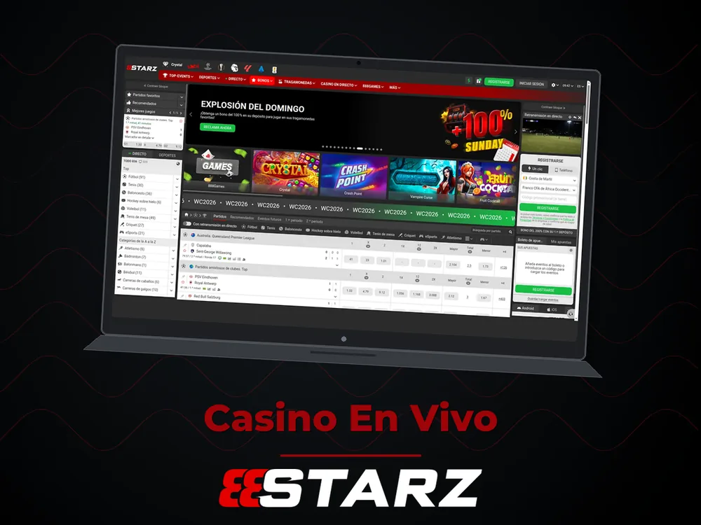 888Starz - Casino En Vivo