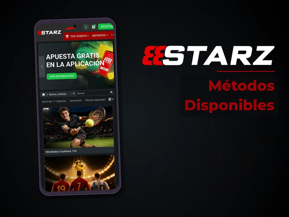 888Starz - Métodos Disponibles