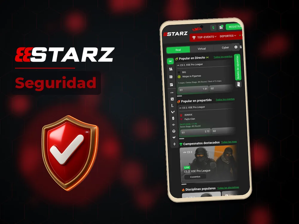 888Starz - Seguridad