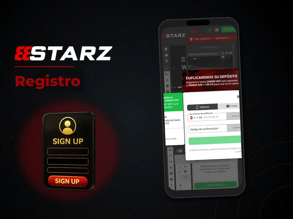 888Starz - Registro