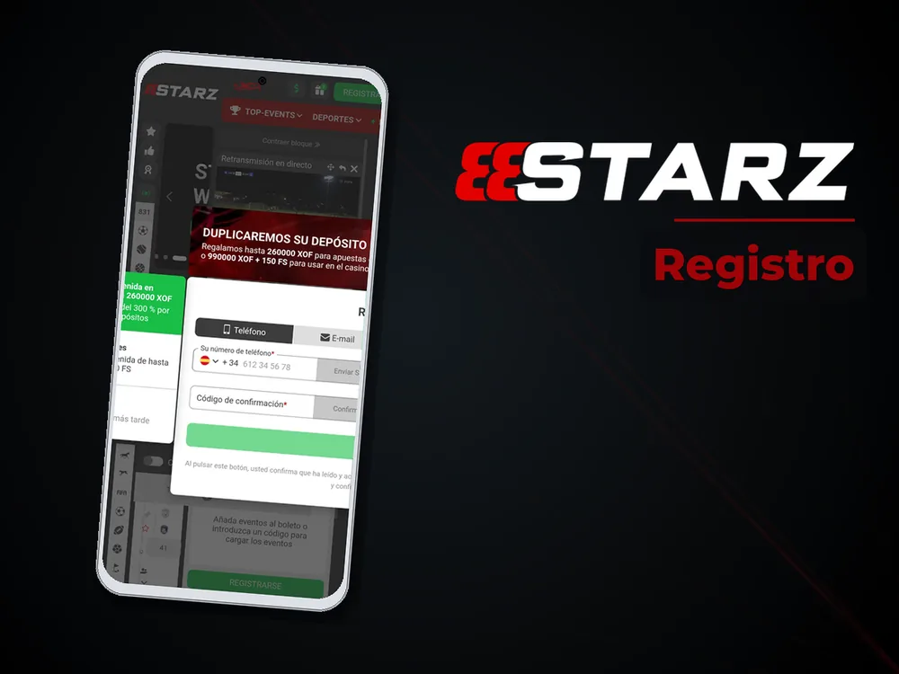 888Starz - Registro
