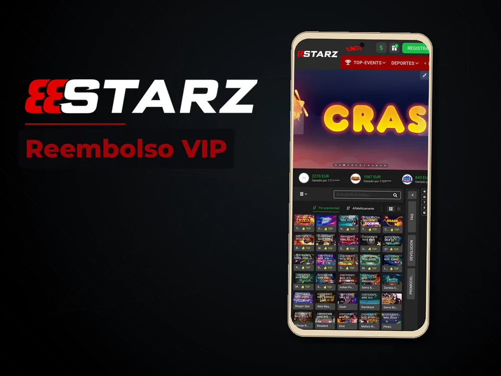 888Starz - Reembolso VIP