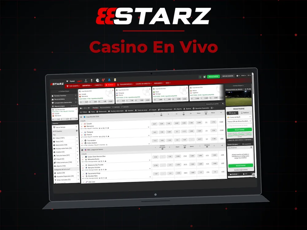 888Starz - Casino En Vivo