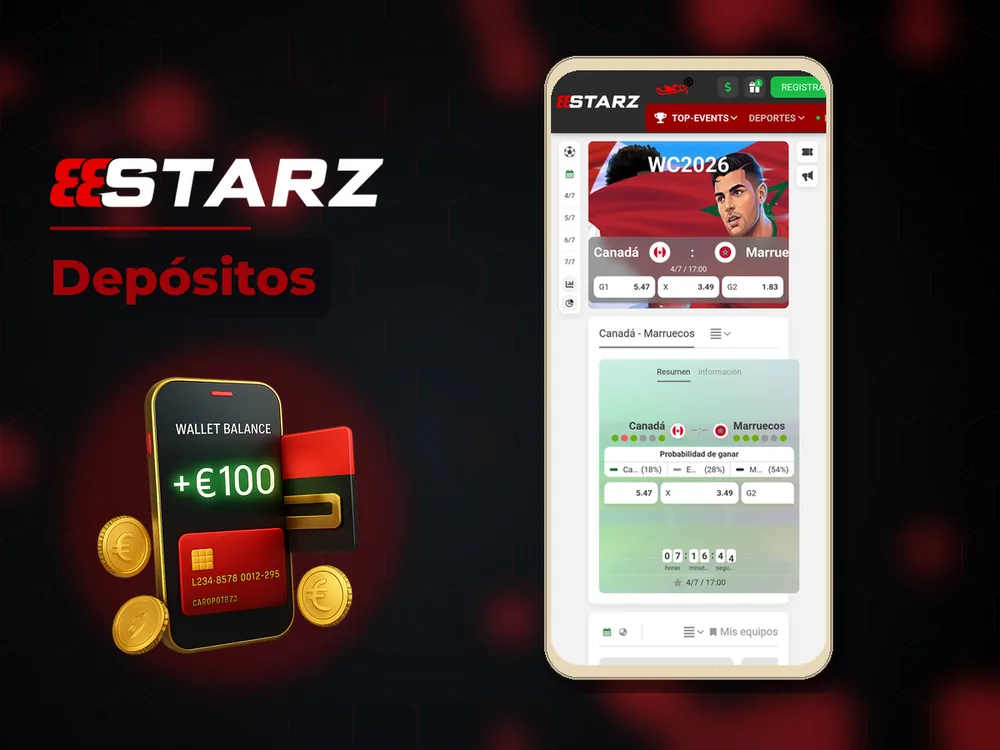 888Starz - Depósitos
