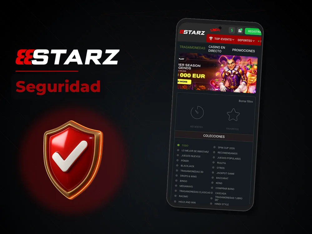888Starz - Seguridad