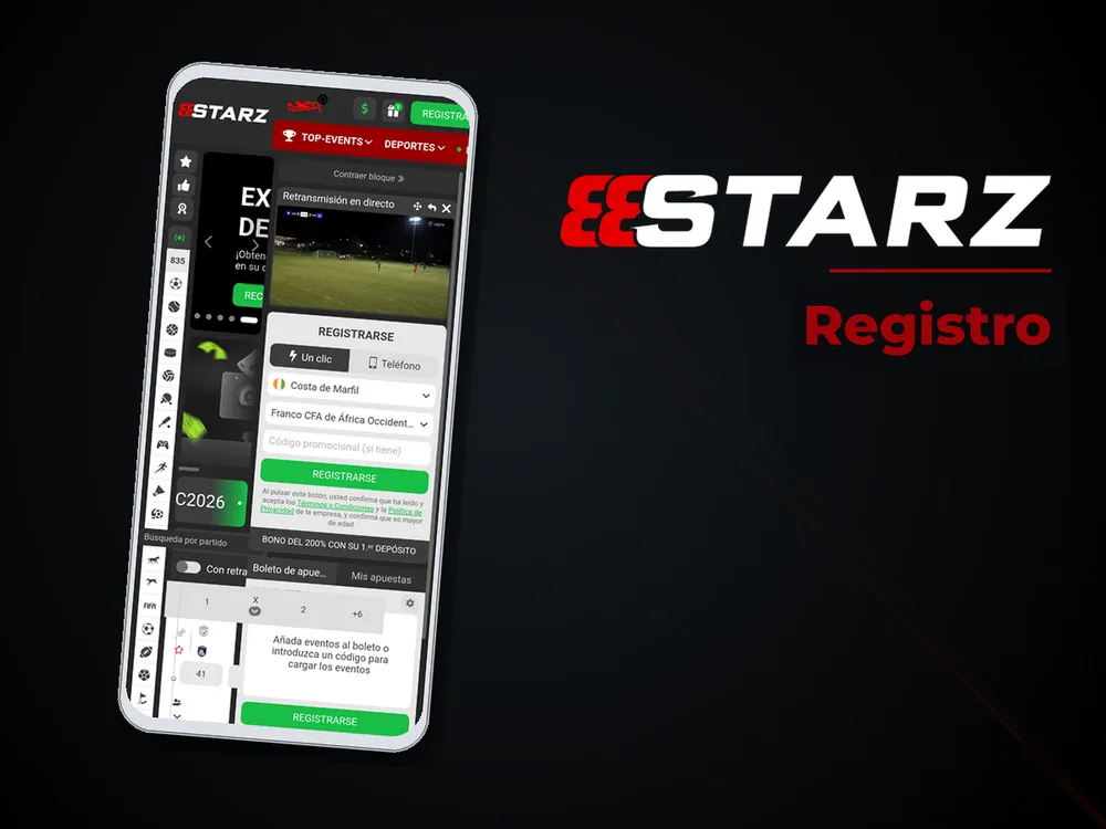 888Starz - Registro