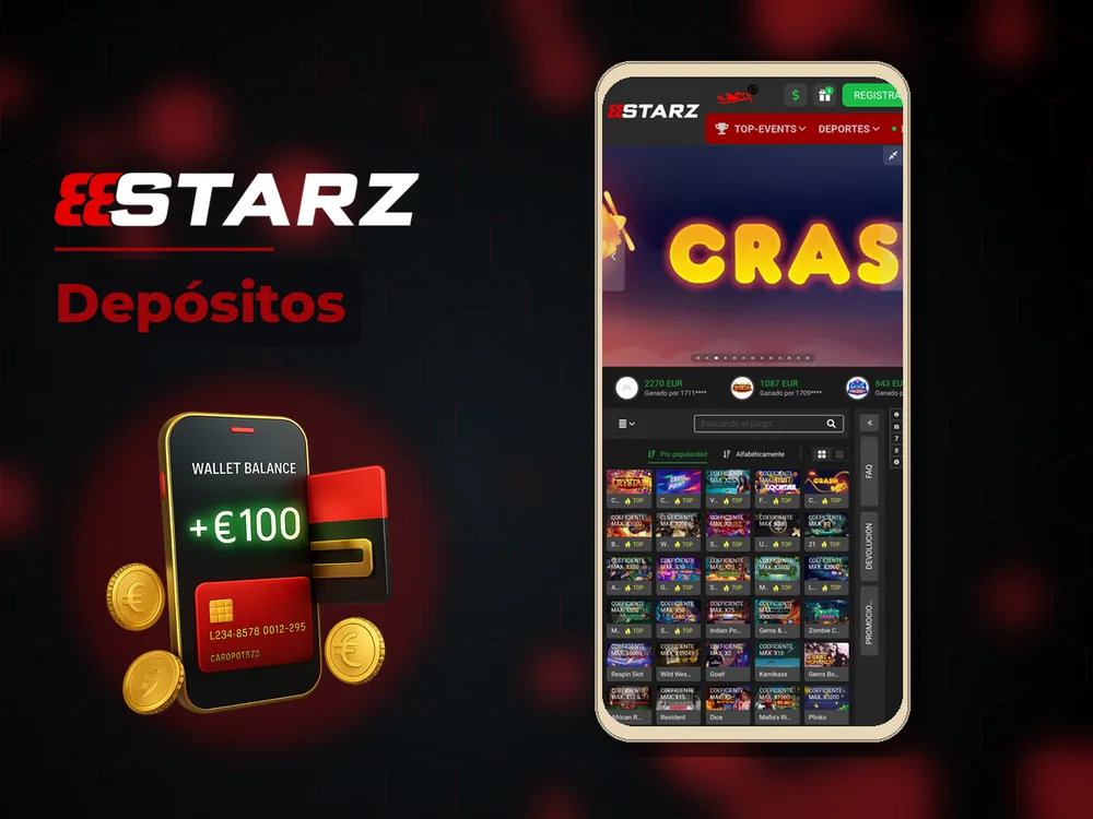 888Starz - Depósitos